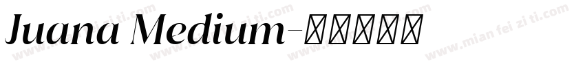 Juana Medium字体转换